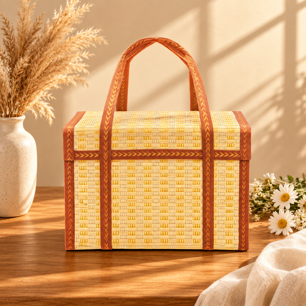 Thambulam hamper bag pack of 3 for wedding trousseau, return gifts and festive gifting