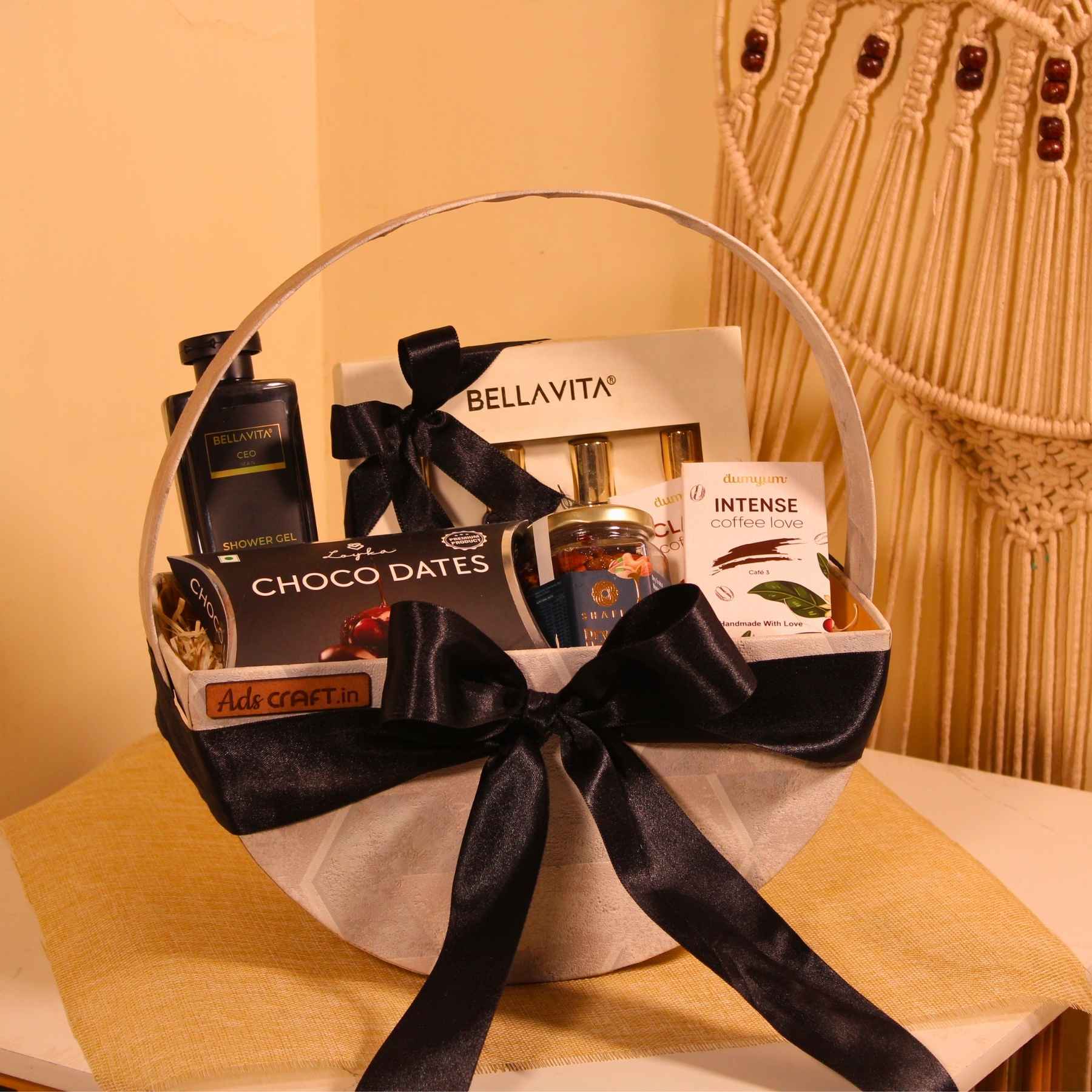 Luxury Self-Care & Snack Gift Hamper for Him – Perfume, Coffee, Shower Gel & More