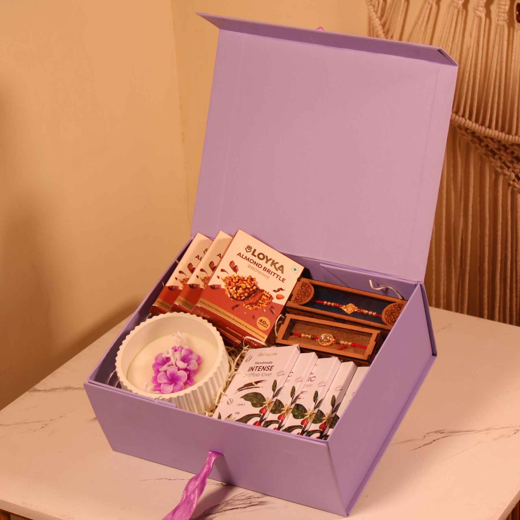 Luxury Rakhi Celebration Box with Chocolates & Premium Rakhis by Adscraft