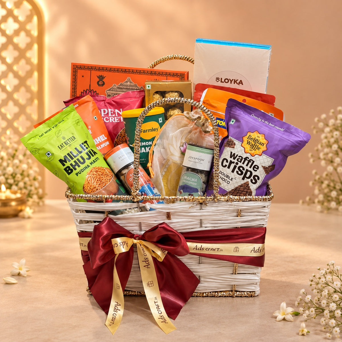 Premium jumbo Diwali gift basket for corporate, employee, client and festive gifting