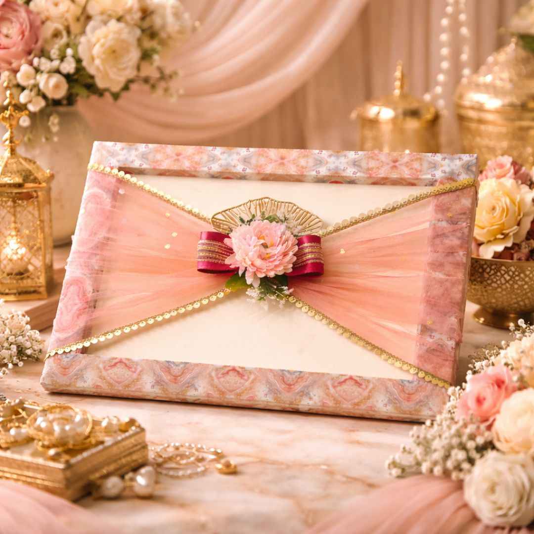 (Set of 3)Premium Decorative Gift Trays for Wedding Trousseau & Return Gift Packing