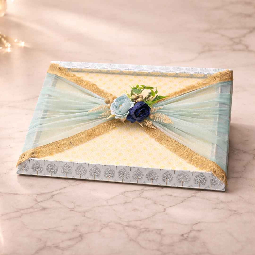 (Set of 3) Luxury Decorative Gift Trays for Wedding Trousseau & Return Gift Packing